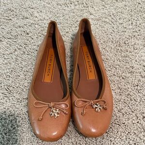 Tory Burch Tan Leather Flats
